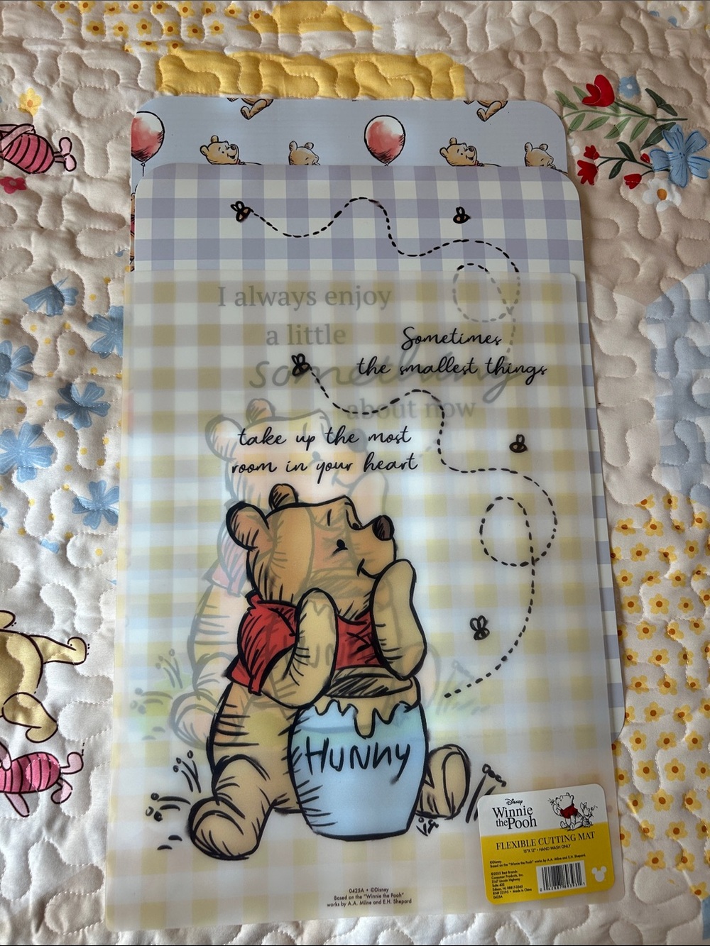 Winnie the Pooh Flexible Cutting Mat 3 pack
